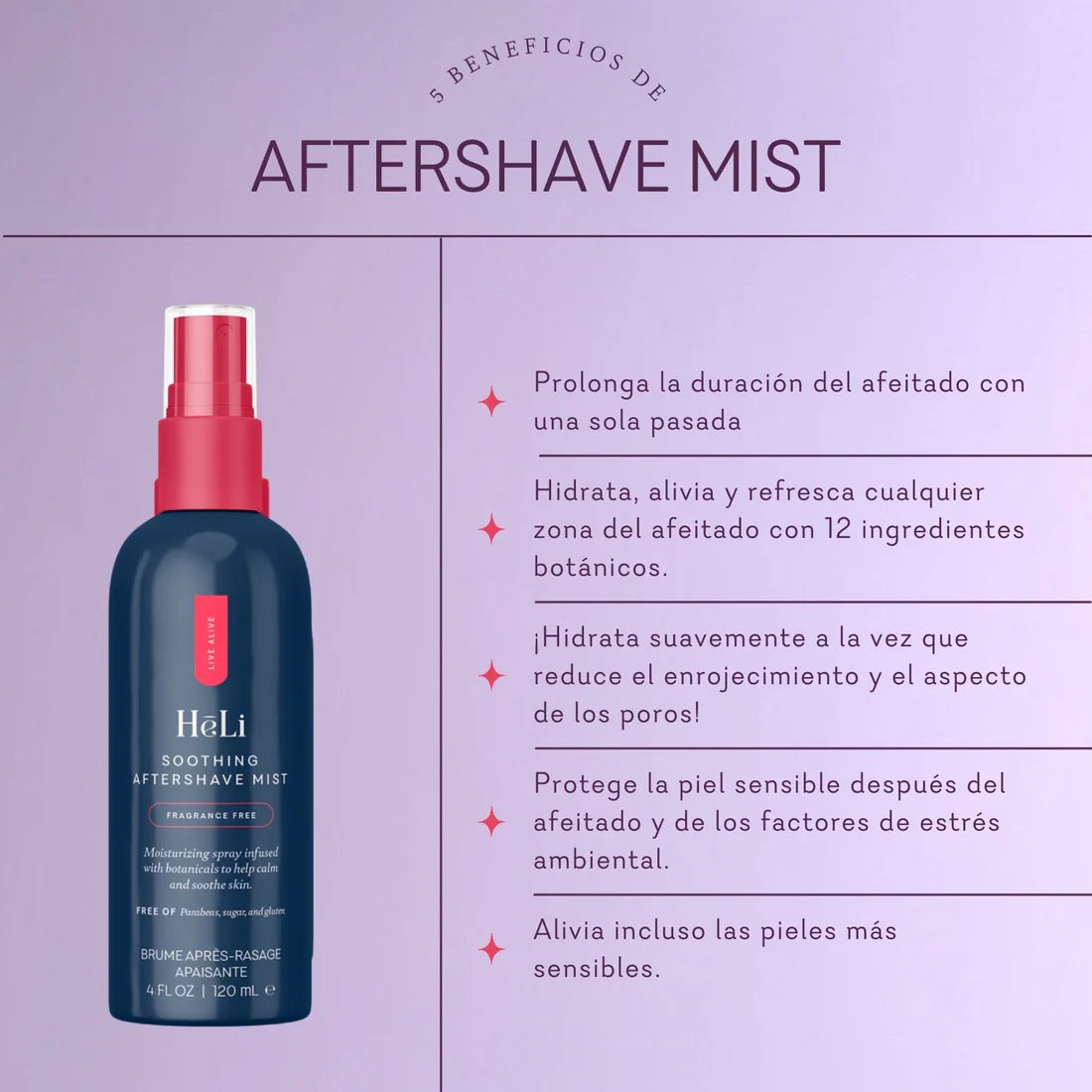Soothing Aftershave Mist – Spray Calmante Post-Afeitado