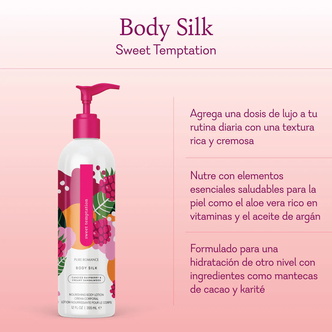 Loción Corporal Nutritiva Sweet Temptation – Hidratación que tu piel va a amar