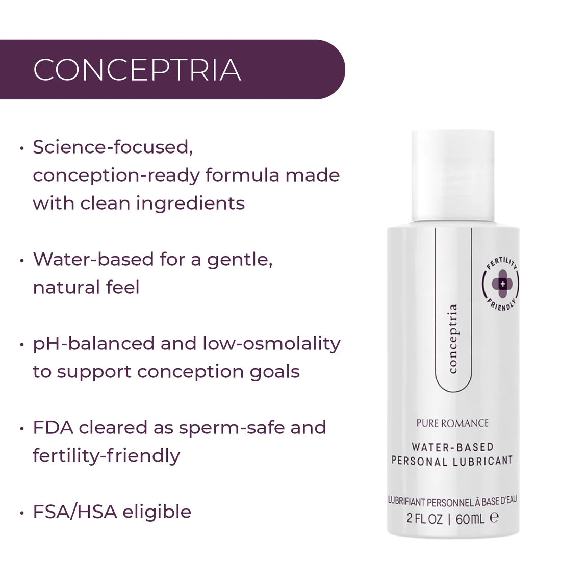 Conceptria – Lubricante Amigable para la Fertilidad