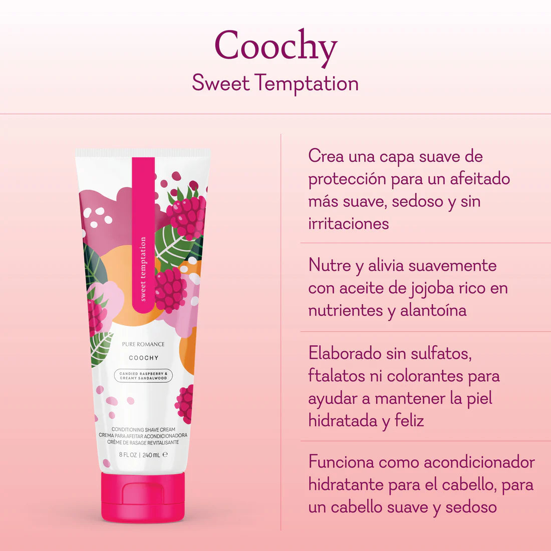 Crema para Afeitar Sweet Temptation – Tu piel, más suave que nunca