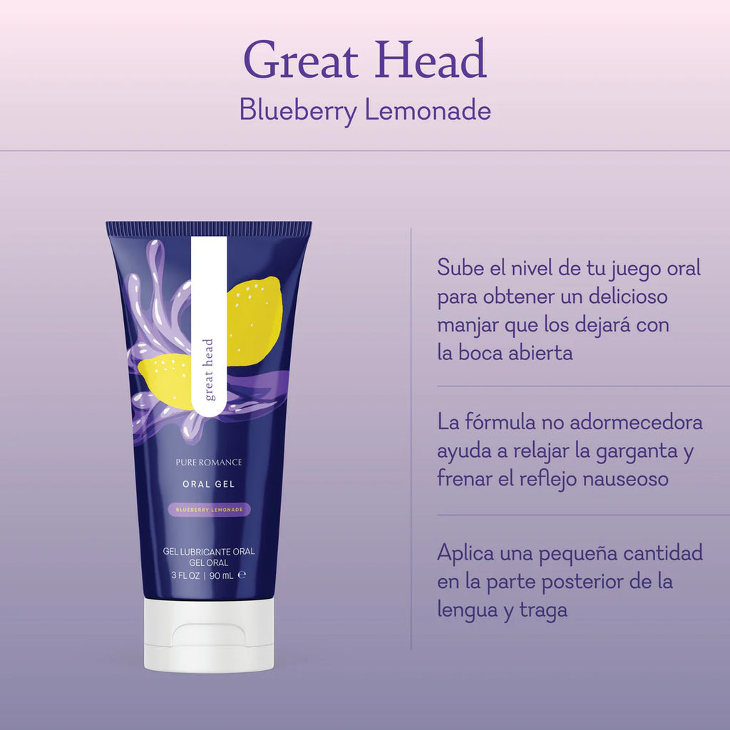 Great Head Blueberry Lemonade – Sabor y placer en cada beso