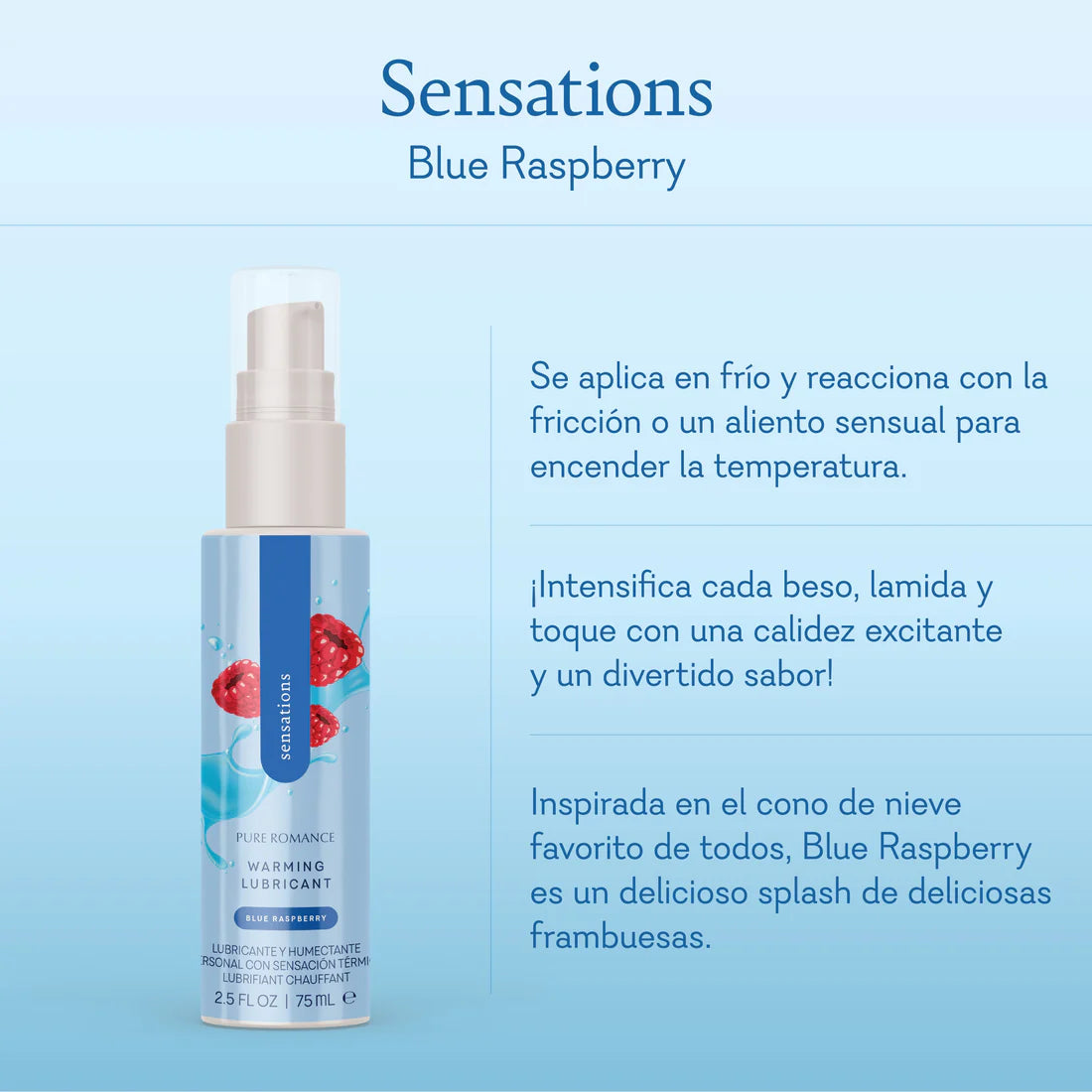 Sensations – Lubricante caliente y delicioso